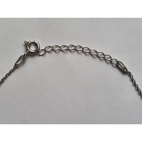 925/1000 rhodium-plated silver Chain , 0.30 gauge, length 42+3cm
