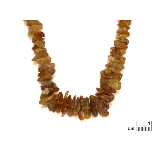 Collier d'ambre cognac naturel de la mer Baltique chips, longueur 45 cm