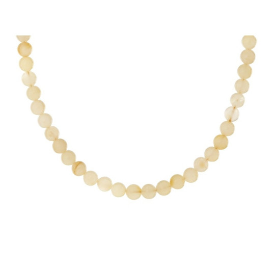 Collier d'ambre miel naturel de la mer Baltique boule, longueur 45 cm