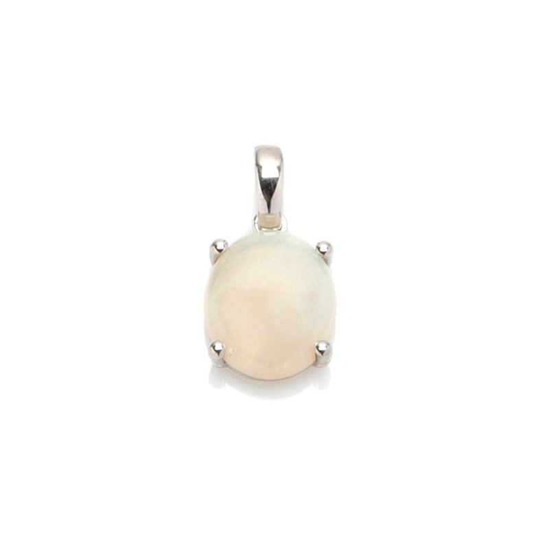 Colgante de ópalo australiano, plata 925 rodiada