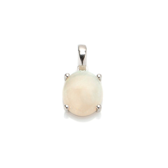 Colgante de ópalo australiano, plata 925 rodiada