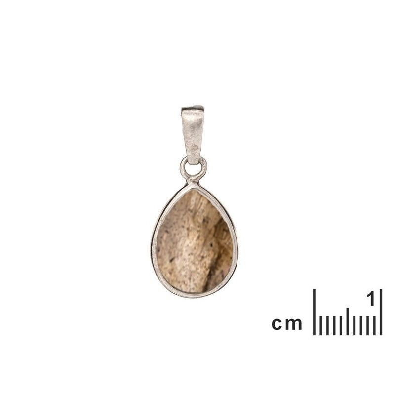 Colgante de gota de labradorita, plata 925 rodiada, diámetro 1,2x1,5+0,8 cm