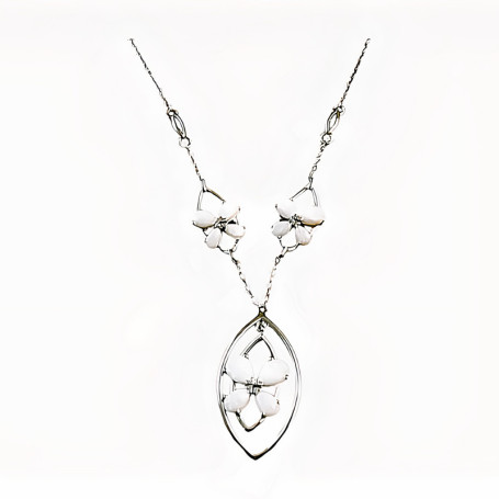 White Opal Necklace - 925 Silver | The House of Amber
