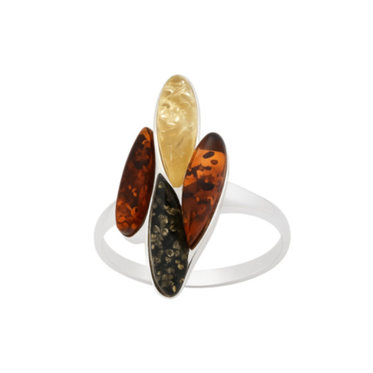 Baltic Sea Amber Ring - 925 Silver | The House of Amber
