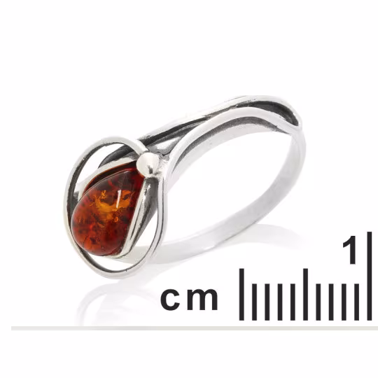 Amber Drop Multi-Stone Ring - Silver | The House of Amber