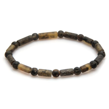 Bracciale in ambra multicolore, lunghezza 20-21 cm