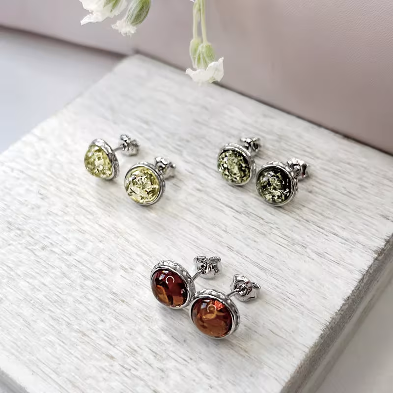 Boucles d'oreilles en pierres naturelles