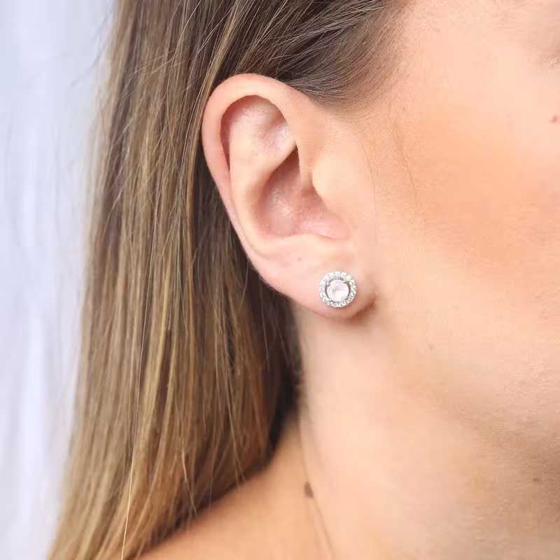 Boucles d'oreilles en pierre de lune