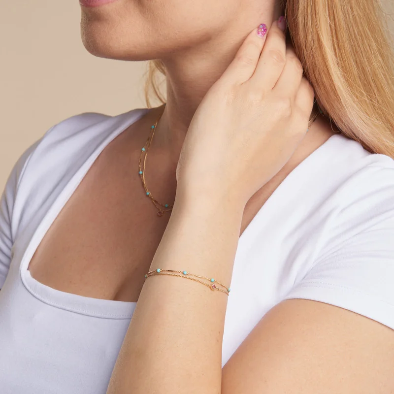 Bracelets en turquoise