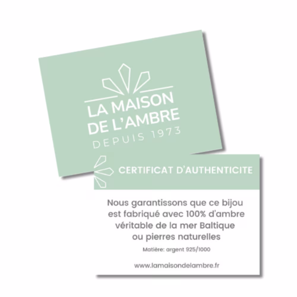 Certificat d'authenticité livré avec toutes nos commandes